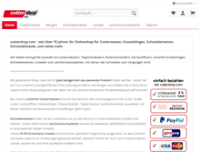 Tablet Screenshot of cuttershop.com